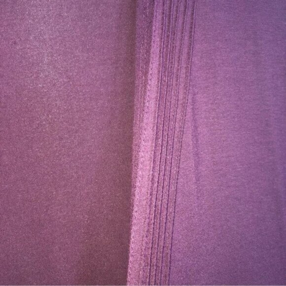 Mina et Bina Cardigan Open Front Lightweight Plum XL Velvet Pockets - Picture 6 of 9